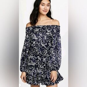 Misa Los Angeles Darla Floral Off-Shoulder Dress